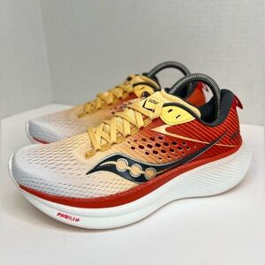 Saucony Ride 17 Womens S10924-138 White/Flax Sz 7M Like New! No Box! Worn 1x